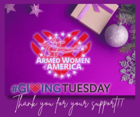 Giving Tuesday image with AWA logo. Christmas themed